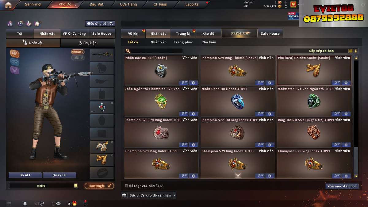 shop acc cf uy tin gia re